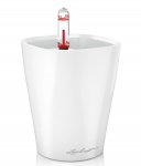 Vazonas su savaiminio drėkinimo sistema LECHUZA DELTINI, 14900, balta blizgi