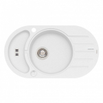 Granitinė plautuvė Alveus Niagara 50 11, balta