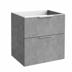 Apatinė vonios spintelė su stalčiais KAME BIG BU/6-3DR/17-BIG, 60x59cm, Pilka (rankenėlių spalva pasirenkama)