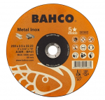 Abrazyvinis metalo ir nerūdijančio plieno pjovimo diskas Bahco A46R INOX+Fe T41 115x1.6x22.23mm