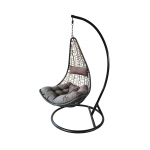 Pakabinamas supamasis krėslas &bdquo;Žaneta&rdquo;, tamsiai pilkas