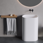 Pastatomas lieto marmuro praustuvas BLU ARA OVAL FS