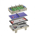 Medinis žaidimų stalas &bdquo;4 in 1&ldquo;, 69 x 36 x 28 cm