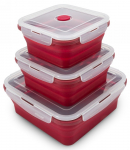 Sulankstomų silikonininių maisto dėžučių rinkinys, ZY603SBSET