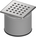 Rėmelis Tece TECEdrainpoint S 100 mm, su dekoratyvinėmis grotelėmis "quadratum" 3660007