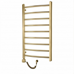 Elektrinis rank&scaron;luosčių džiovintuvas WOBBEE BRYMBO GOLD PVD 50x90cm, kairinis su laidu braižyto aukso spalvos W-BRYM-5090BG+300SCGM-L