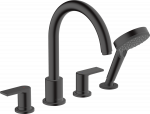 4 skylių į vonią montuojamas mai&scaron;ytuvas Hansgrohe Vernis Shape 71459670, juodas matinis