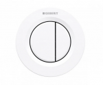 Vandens nuleidimo mygtukas Geberit Type01, 116.042.11.1, baltas