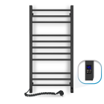 Elektrinis rank&scaron;luosčių džiovintuvas Navin Classic Quadro 500x1000, su laikmačiu, juodas, 12-216153-5010 (laidas kairėje)