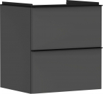 Spintelės korpusas Hansgrohe Xelu Q 54024670, matinė pilka, rankenos apdaila matinė juoda