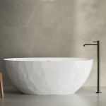 Akmens masės vonia Blu MATERIA, su persipylimu