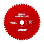 SPECIALIST+ pjovimo diskas Multimaterial 260x30x60T