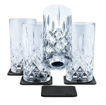 Magnetinės kri&scaron;tolinės stiklinės Silwy LONGDRINK, NM-LO-300-4, 4 vnt