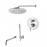 Potinkinė du&scaron;o sistema su snapu voniai Paffoni Light (spalvą galima pasirinkti)