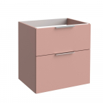 Apatinė vonios spintelė su stalčiais KAME BIG BU/6-3DR/23-BIG, 60x59cm, Rožinė (rankenėlių spalva pasirenkama)