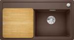 Virtuvinė plautuvė Blanco ZENAR 5 S-F 523871, kavos (su medine lentele)