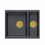 Plautuvė Quadron LOGAN 150, HCQL5646U8-G1_I, juodas deimantas