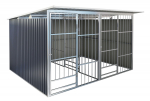 &Scaron;unų voljeras G21 KEN 886, 63900594, 322 x 275 cm, dvigubas, pilkas