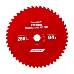 SPECIALIST+ pjovimo diskas Multimaterial 260x30x84T