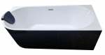 AKCIJA! Akrilinė vonia NOVA 208 170 cm balta/juoda de&scaron;inė