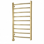 Elektrinis rank&scaron;luosčių džiovintuvas WOBBEE BRYMBO GOLD PVD 50x90cm, kairinis paslėptas montavimas, braižyto aukso spalvos W-BRYM-5090BG+300HIDGM-L