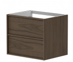 Spintelė po praustuvu Kame HOME, BU/6-3DR/N07-HM, 60 cm, Rudo ąžuolo faneruotė