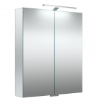 Veidrodinė spintelė Kame Garda, LED &scaron;viestuvu ir dugno ap&scaron;vietimu, MC2DML/60-70/MR, 60 cm, Veidrodiniai &scaron;onai