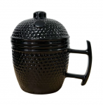 Keraminis puodelis Kamado Bono CUPBLACK, 330 ml, juodas
