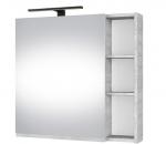Pakabinama spintelė su veidrodžiu Riva SV 70-6 Concrete