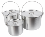 Aliumininių puodų rinkinys AceCamp Tribal Pot Set 4L, 8L, 12L