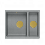 Plautuvė Quadron LOGAN 150, HCQL5646U5-G1_I, sidabrinis akmuo