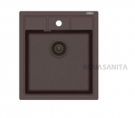 Virtuvės plautuvė su spalvotu ventiliumi Aquasanita SQN100-120AQP