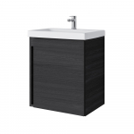 Vonios spintelė su praustuvu Riva SA 50A-5, Woodflow Ash