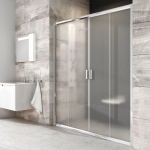 Du&scaron;o durys Ravak Blix BLDP4-190 satinas+stiklas Grape 0YVL0U00ZG