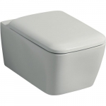 Pakabinamas klozetas su SoftClose dangčiu Geberit iCon Square Rimfree 201950000 + 571910000