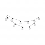 LED lempučių girlianda su saulės baterija, 1,8 m