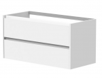 Spintelė po stalvir&scaron;iu KAME CITY, BUC/10-3DR/D02P3, balti profiliai, 100 cm, Matinė balta