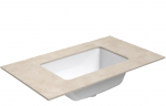 Praustuvas su stalvir&scaron;iu Kame Universal, WP/8-3/H18-P3, 80 cm, Žemės akmens HPL