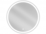 Ap&scaron;viestas vonios kambario veidrodis Mexen Gobi, 9801-080-080-611-00, apvalus 80 cm, LED 6000K, antifog