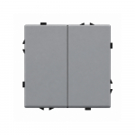 Dvipolis mechaninis kryžminis jungiklis Feelspot FSMJ2IG, pilkas