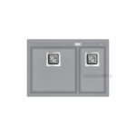 Virtuvės plautuvė AQUASANITA Delicia SQD150W 221 Light grey, uždaromas ventilis