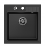 Virtuvinė plautuvė Quadron PETER 110 HCQP5052BLM, juoda matinė