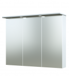 Spintelė su veidrodžiu ALLEGRO 90 cm blizgiai pilka,  2 LED, IP44  1104607