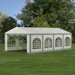 PVC Palapinė - Paviljonas Zeltpro 4 x 8 Baltas/Pilkas
