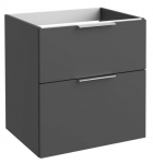 Spintelė po praustuvu Kame BIG, BU/6-3DR/D27-BIG, 60 cm, Grafitas