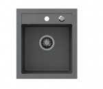 Virtuvinė plautuvė Quadron JOHNNY 100 HCQJ4350SZK, pilka