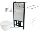 Potinkinis WC komplektas Deante Silia CDLS6ZPW