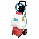Akumuliatorinis purk&scaron;tuvas MM SPRAY 20L su FLOJET 12V (su ratukais)