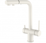 Plautuvės mai&scaron;ytuvas su i&scaron;traukiama žarna ir jungtimi filtruotam vandeniui Helika Akvaduo Plus 2683, baltas, 710