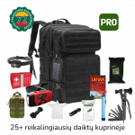 72h i&scaron;gyvenimo kuprinė PRO, juoda